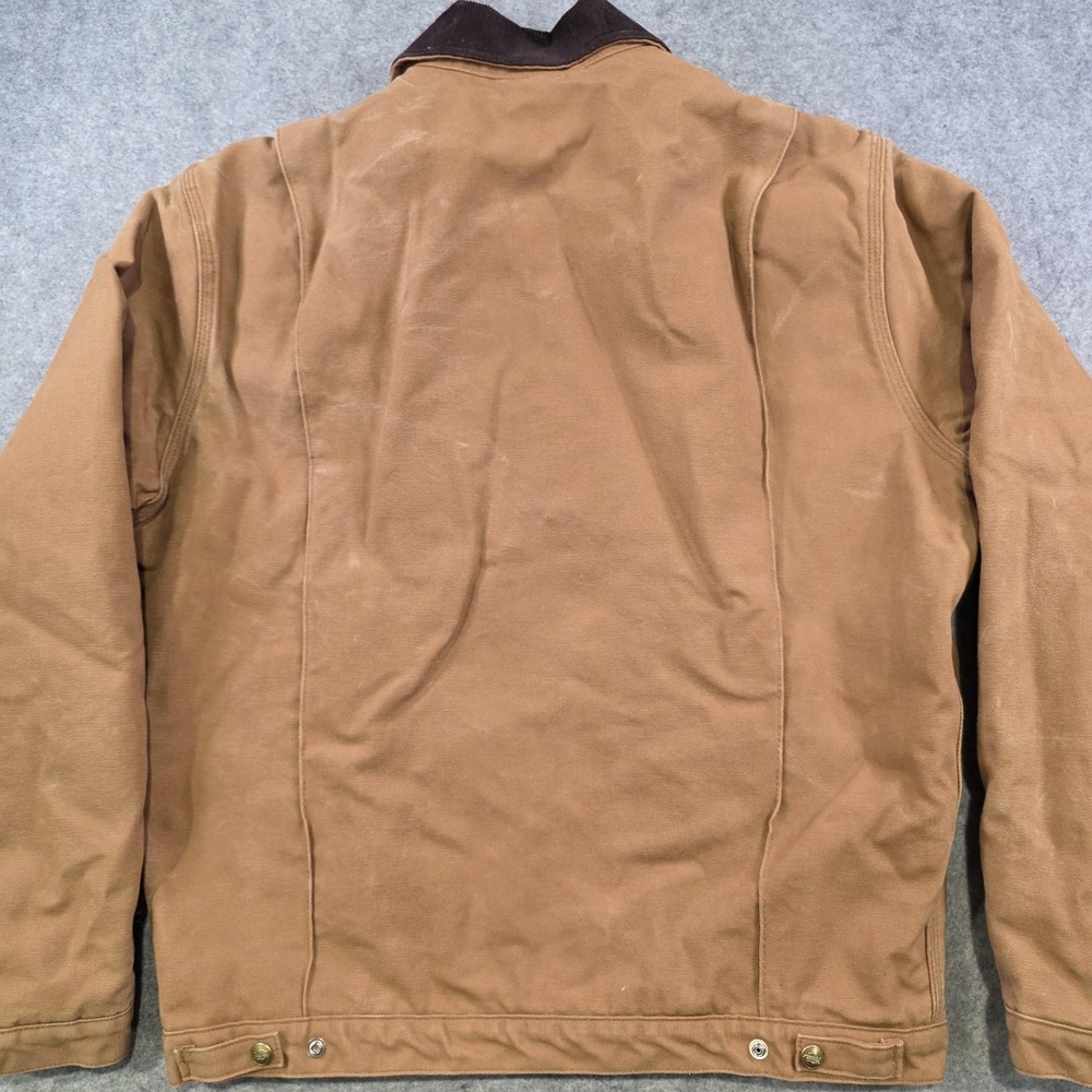 VTG Dickies Jacket Mens LT Brown Blanket Lined Bomber Workwear Corduroy Collar - Picture 13 of 14